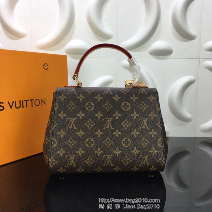 路易威登LV 頂級原單 CLUNY BB手袋 理想型商務手袋 手袋輪廓純粹 肩帶採用鮮亮配色 單肩手提斜挎 M43792  YDH2466